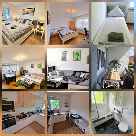 Lägenhet Ecocube 14 - 3 Private Apartments, Max 14 Gaeste, 7 Betten, Terrasse, Garten